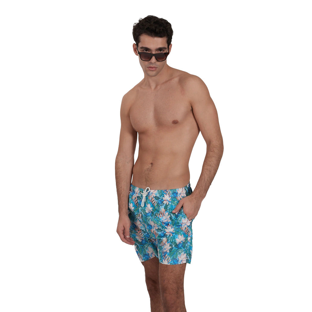 Yes Zee Men's Light Blue Swimwear