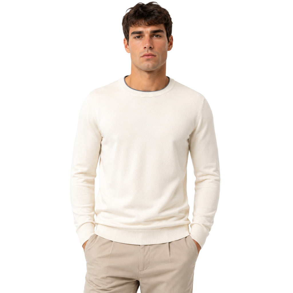Alpha Studio Men's Beige Sweater