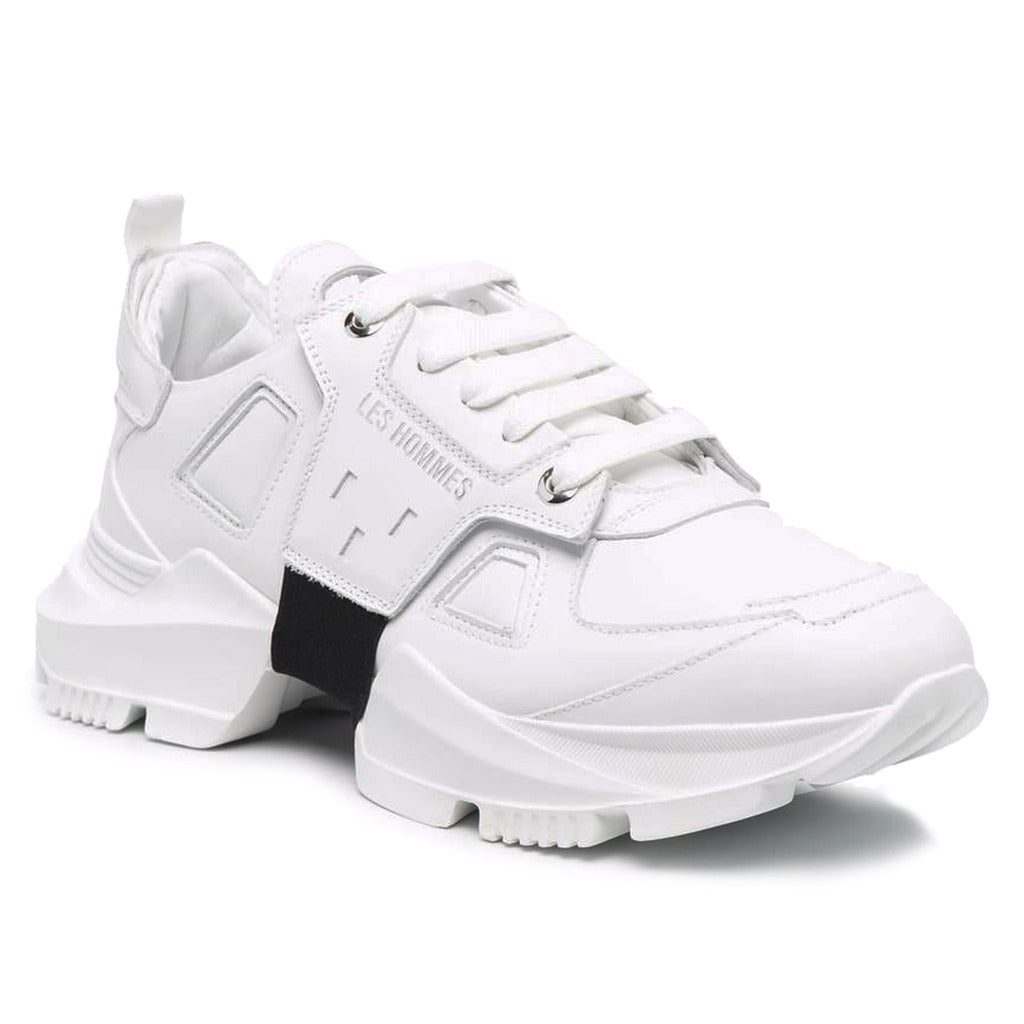 Les Hommes Men's White Sneakers