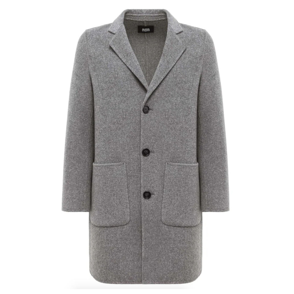 Alpha Studio Men's Grey Coat