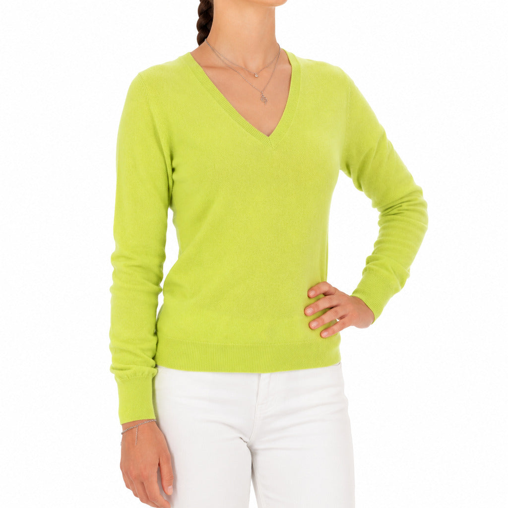 Emilio Romanelli Women's Yellow Sweater