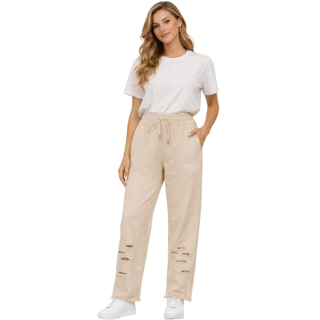 Comme Des Fuckdown Women's Beige Trousers