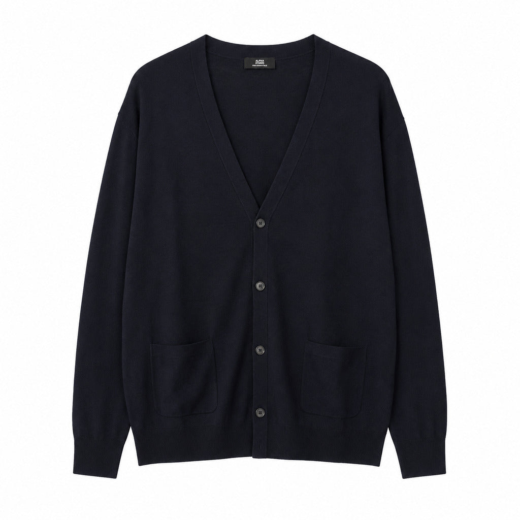 Alpha Studio Men's Blue Sweater